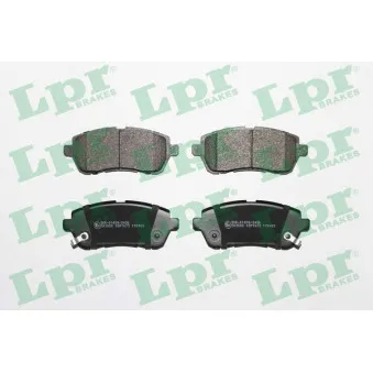 Jeu de 4 plaquettes de frein avant LPR 05P1673