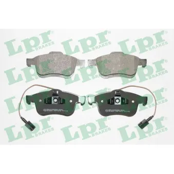 Jeu de 4 plaquettes de frein avant LPR 05P1674