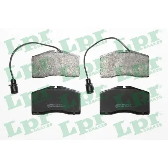 Jeu de 4 plaquettes de frein avant LPR 05P1675