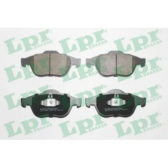 Jeu de 4 plaquettes de frein avant LPR 05P1678
