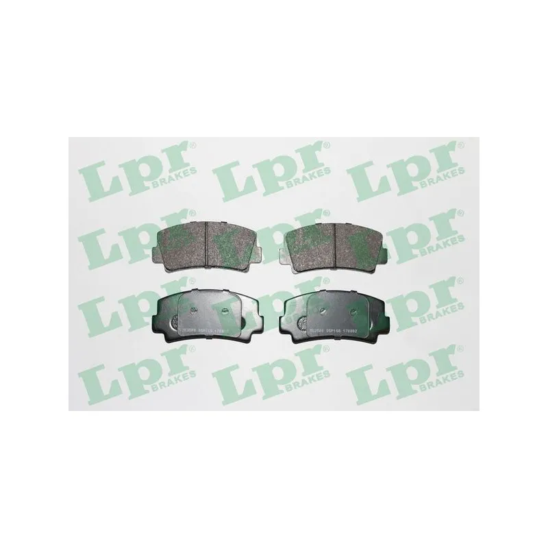 Jeu de 4 plaquettes de frein avant LPR 05P168