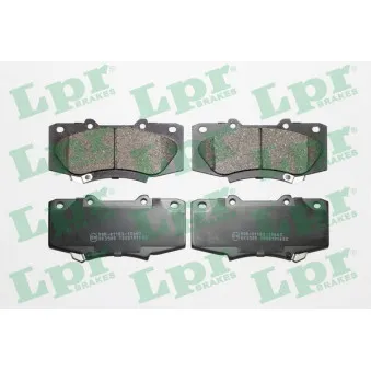 Jeu de 4 plaquettes de frein avant LPR 05P1682