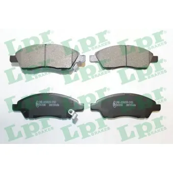 Jeu de 4 plaquettes de frein avant LPR 05P1686