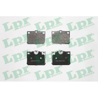 Jeu de 4 plaquettes de frein avant LPR 05P169