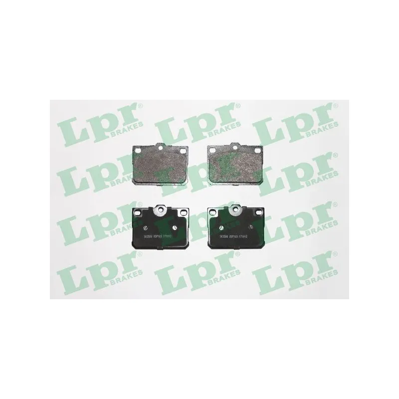 Jeu de 4 plaquettes de frein avant LPR 05P169