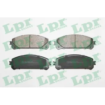 Jeu de 4 plaquettes de frein avant LPR 05P1691