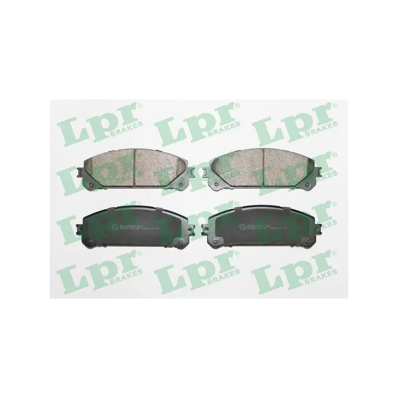 Jeu de 4 plaquettes de frein avant LPR 05P1691