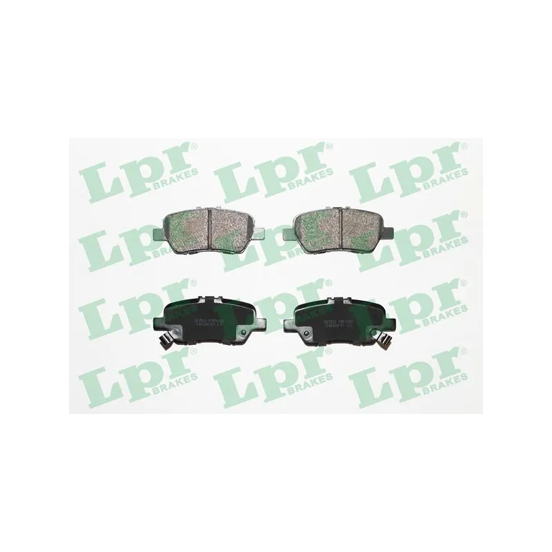 Jeu de 4 plaquettes de frein avant LPR 05P1692