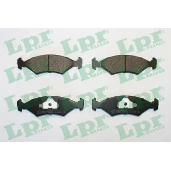 Jeu de 4 plaquettes de frein avant LPR 05P1696