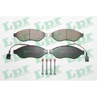 Jeu de 4 plaquettes de frein avant LPR 05P1698