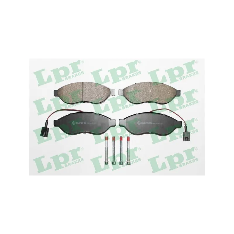Jeu de 4 plaquettes de frein avant LPR 05P1698