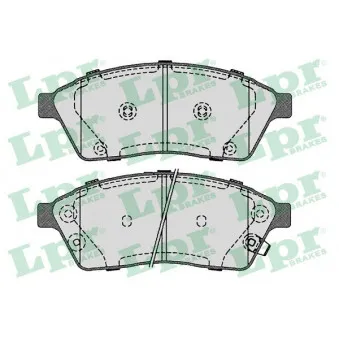 Jeu de 4 plaquettes de frein avant LPR 05P1708