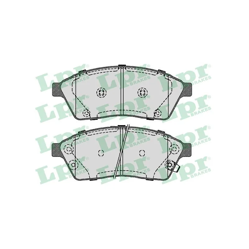 Jeu de 4 plaquettes de frein avant LPR 05P1708