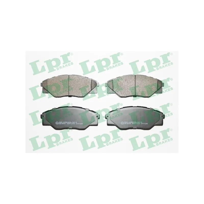 Jeu de 4 plaquettes de frein avant LPR 05P1718