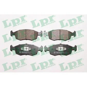 Jeu de 4 plaquettes de frein avant LPR 05P1722