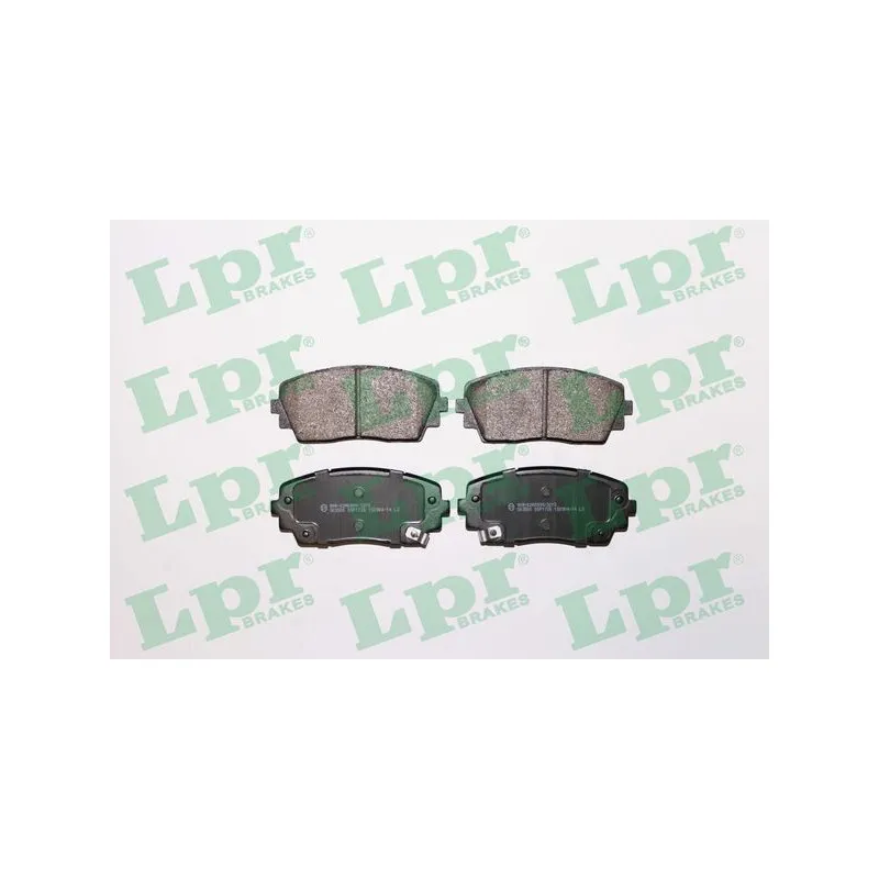Jeu de 4 plaquettes de frein avant LPR 05P1726