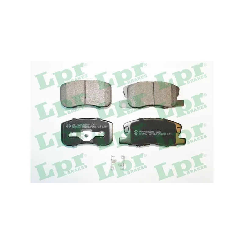 Jeu de 4 plaquettes de frein avant LPR 05P1733
