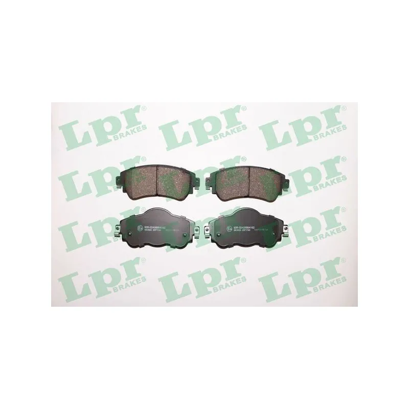 Jeu de 4 plaquettes de frein avant LPR 05P1740