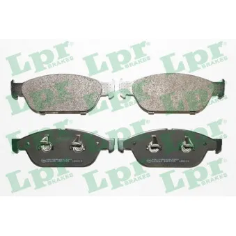 Jeu de 4 plaquettes de frein avant LPR 05P1743