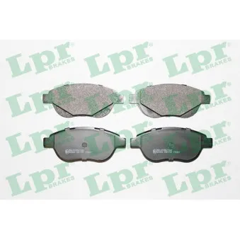 Jeu de 4 plaquettes de frein avant LPR 05P1751