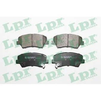 Jeu de 4 plaquettes de frein avant LPR 05P1753