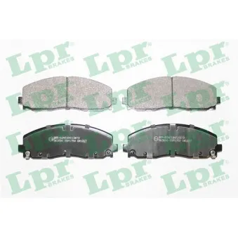 Jeu de 4 plaquettes de frein avant LPR 05P1759
