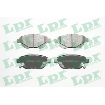 Jeu de 4 plaquettes de frein avant LPR 05P1760