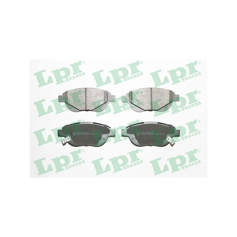 Jeu de 4 plaquettes de frein avant LPR 05P1760