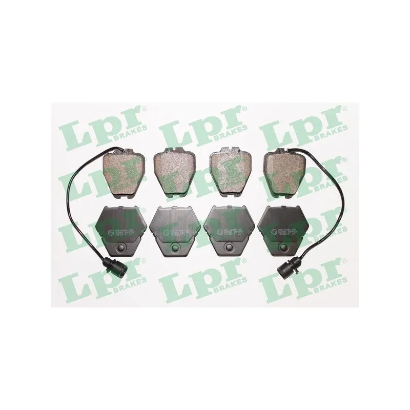 Jeu de 4 plaquettes de frein avant LPR 05P1767