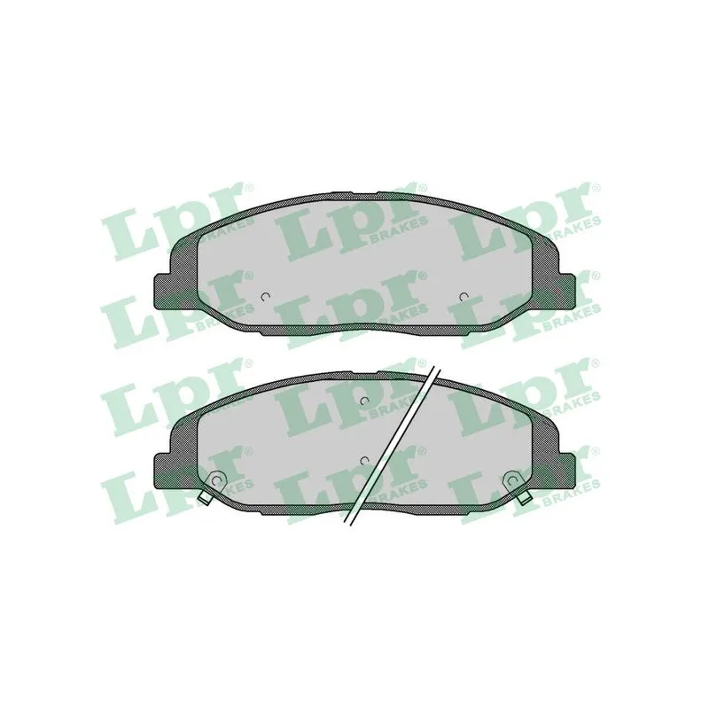Jeu de 4 plaquettes de frein avant LPR 05P1779