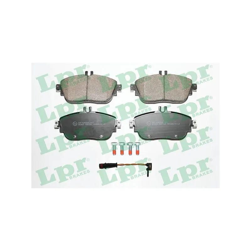 Jeu de 4 plaquettes de frein avant LPR 05P1781A