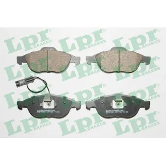 Jeu de 4 plaquettes de frein avant LPR 05P1785