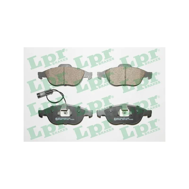 Jeu de 4 plaquettes de frein avant LPR 05P1785