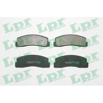 Jeu de 4 plaquettes de frein avant LPR 05P179