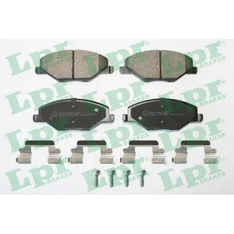 Jeu de 4 plaquettes de frein avant LPR 05P1795K