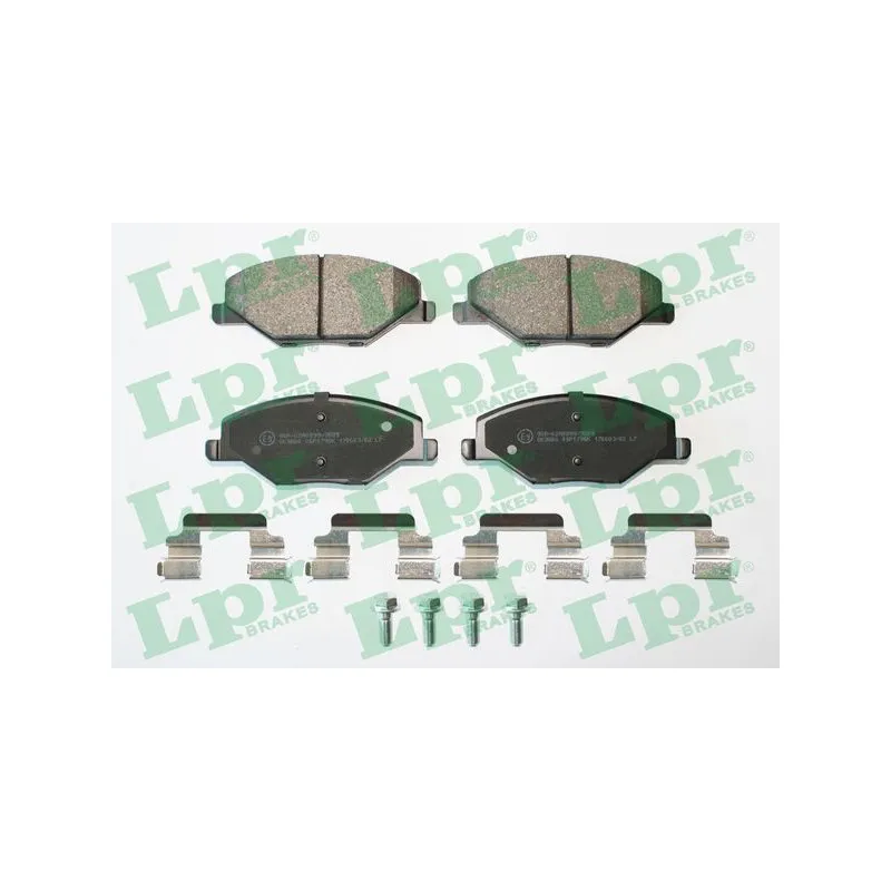 Jeu de 4 plaquettes de frein avant LPR 05P1795K