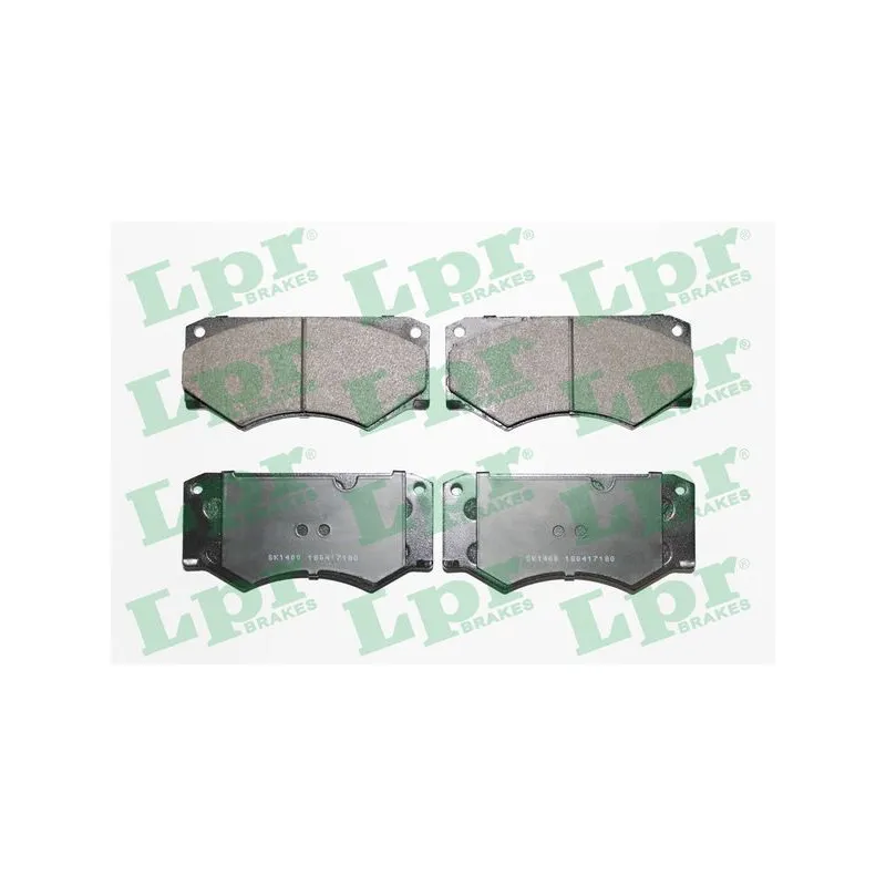 Jeu de 4 plaquettes de frein avant LPR 05P180