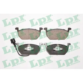 Jeu de 4 plaquettes de frein avant LPR 05P1836