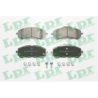 Jeu de 4 plaquettes de frein avant LPR 05P1845