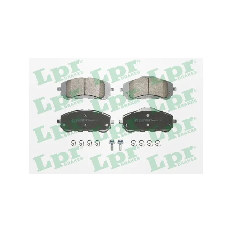 Jeu de 4 plaquettes de frein avant LPR 05P1845