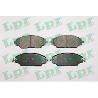 Jeu de 4 plaquettes de frein avant LPR 05P1846