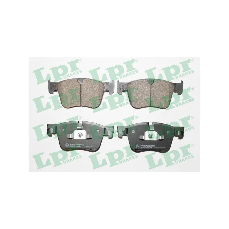 Jeu de 4 plaquettes de frein avant LPR 05P1853