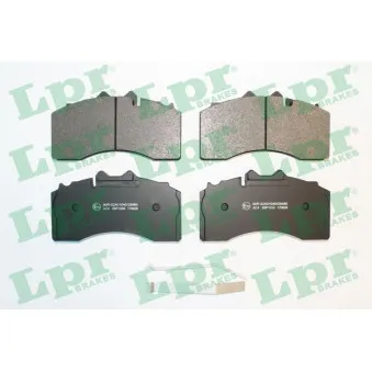 Jeu de 4 plaquettes de frein avant LPR 05P1858