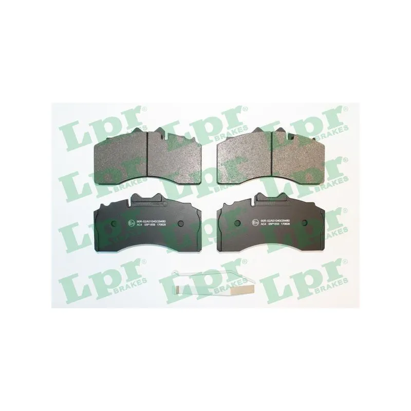 Jeu de 4 plaquettes de frein avant LPR 05P1858