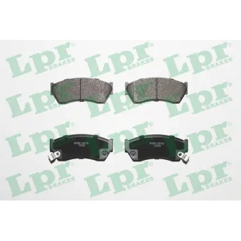 Jeu de 4 plaquettes de frein avant LPR 05P186