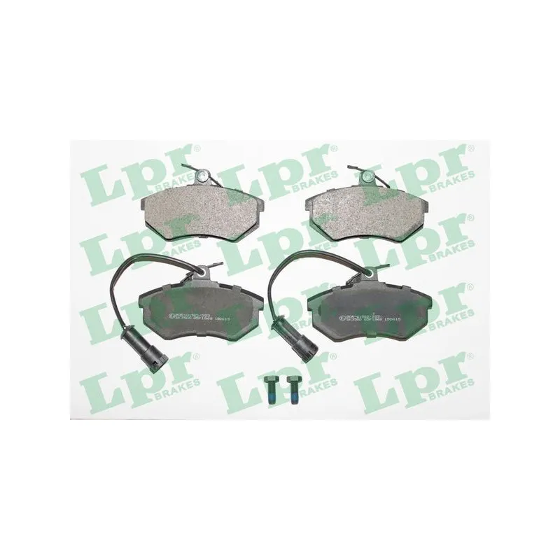 Jeu de 4 plaquettes de frein avant LPR 05P1868