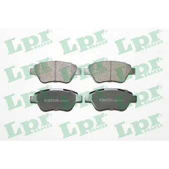 Jeu de 4 plaquettes de frein avant LPR 05P1878