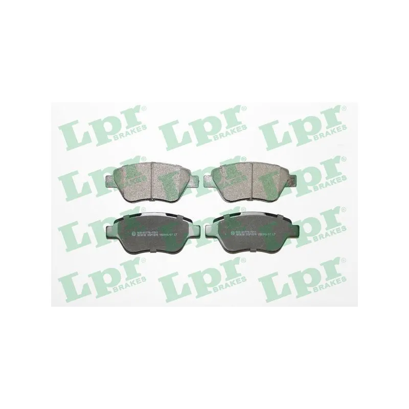 Jeu de 4 plaquettes de frein avant LPR 05P1878