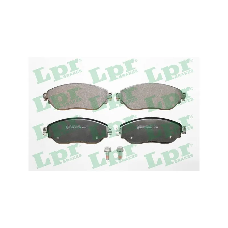 Jeu de 4 plaquettes de frein avant LPR 05P1901