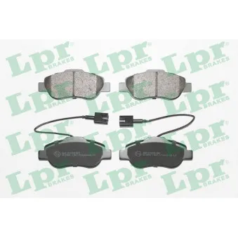 Jeu de 4 plaquettes de frein avant LPR 05P1907